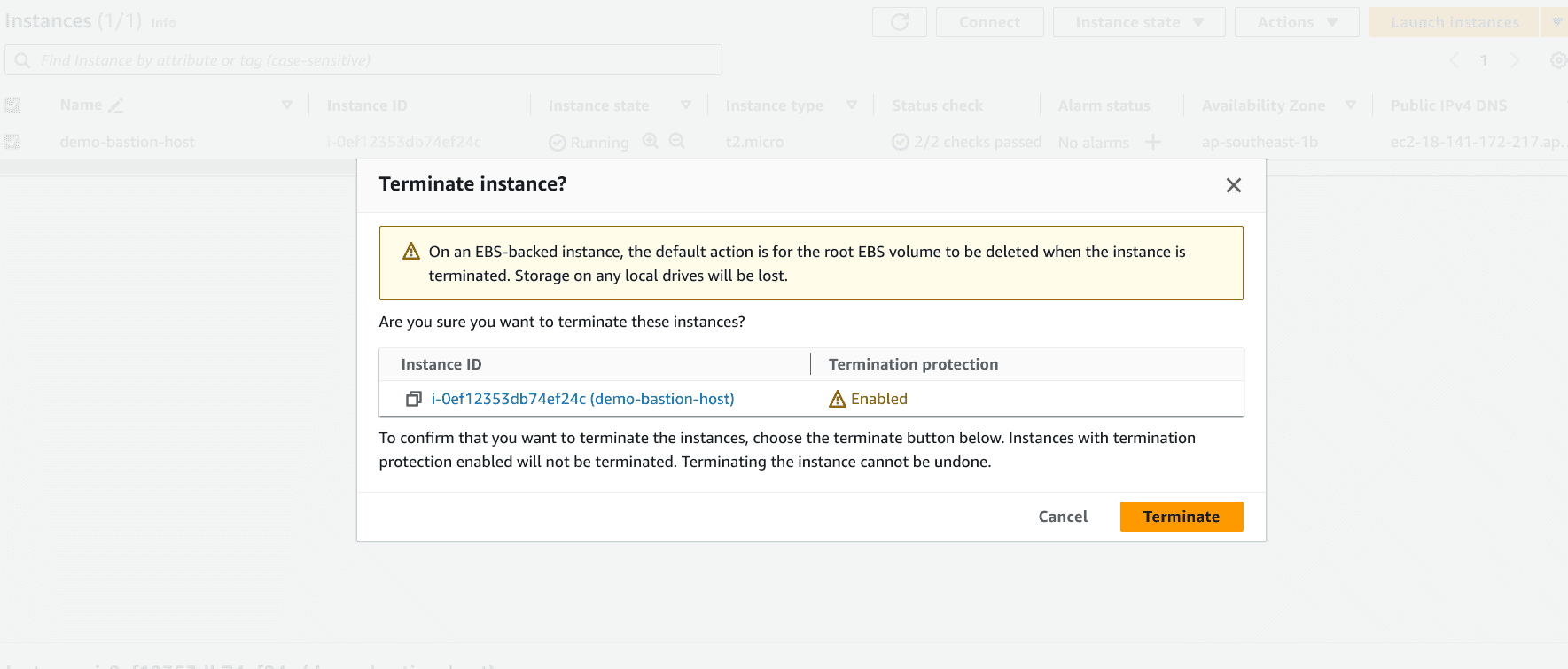 AWS ရဲ့Termination protection ကို သုံးသင့်လား၊ မသုံးသင့်ဘူးလား?