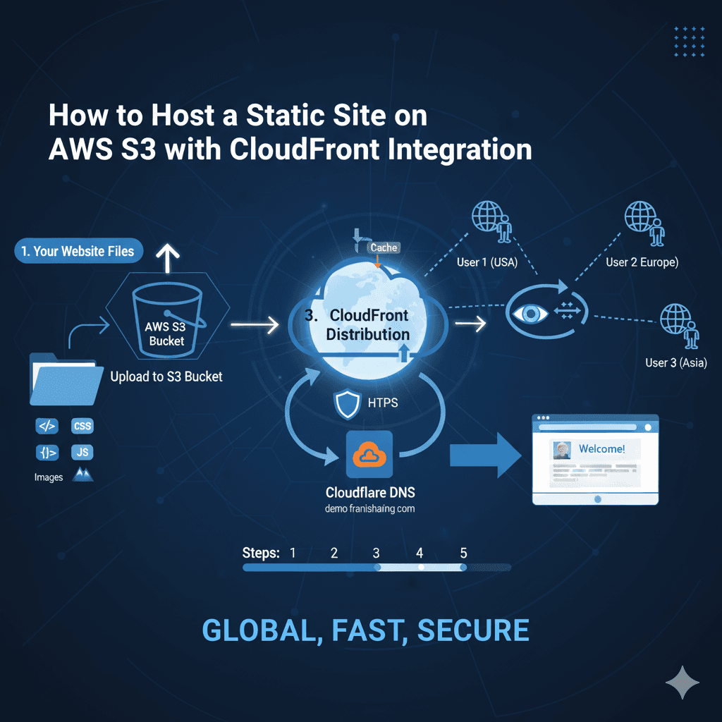 How to Host a Static Site on AWS S3 with CloudFront Integration