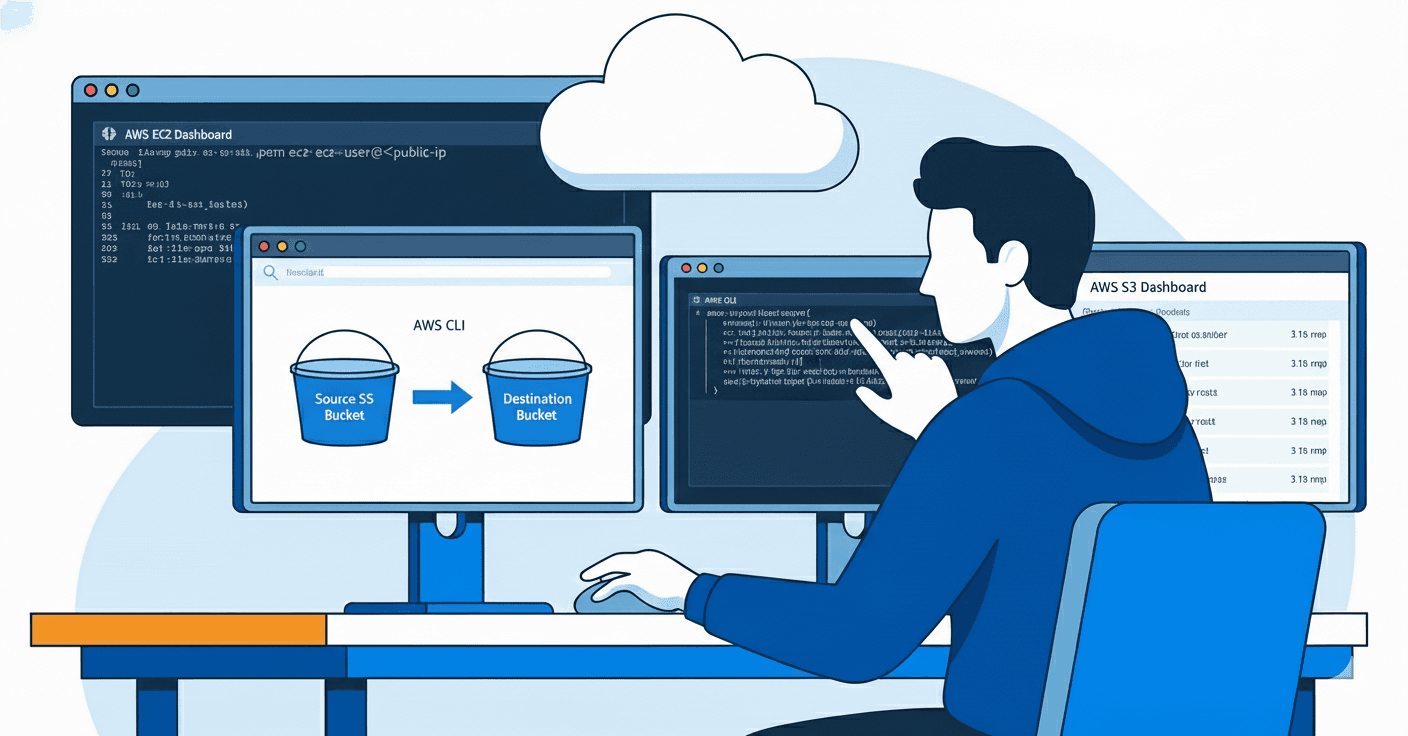 Day 23 : Data Migration Between S3 Buckets Using AWS CLI