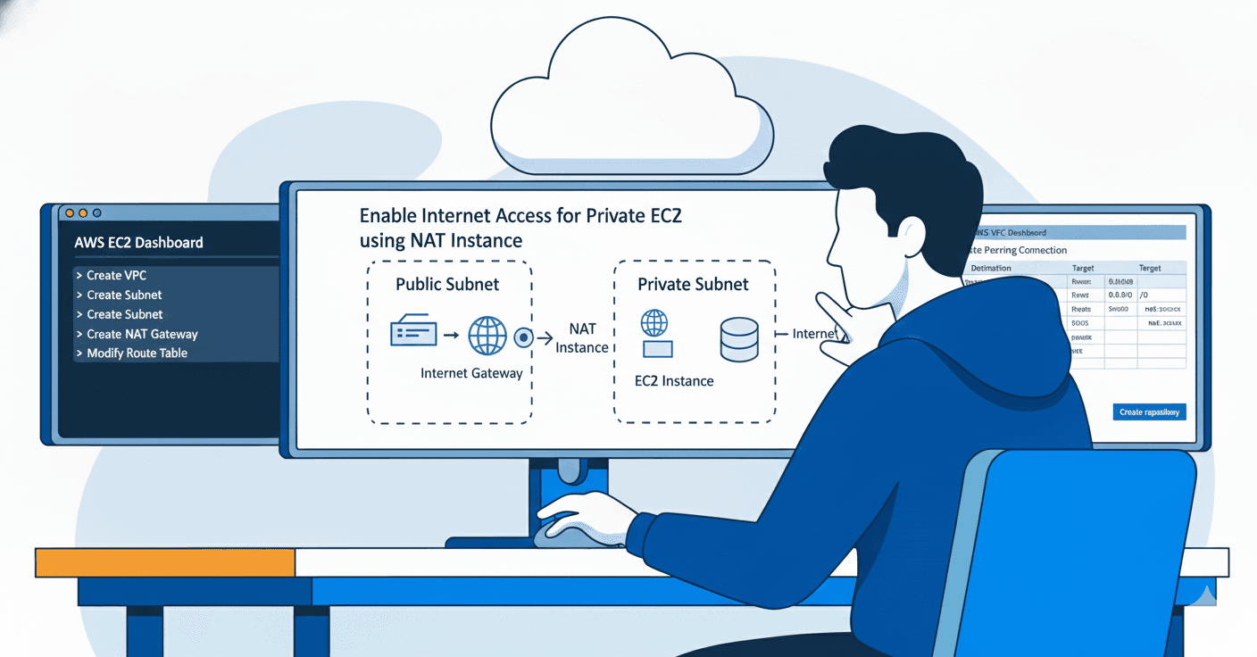 Day 30 : Enable Internet Access for Private EC2 using NAT Instance